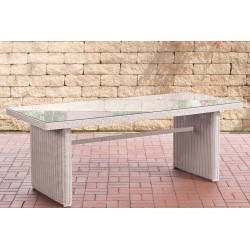 Mesa Fontana XL, blanco perla