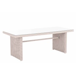 Mesa Fontana XL, blanco perla