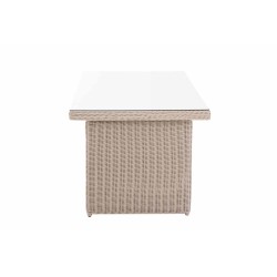 Mesa Fontana XL, blanco perla