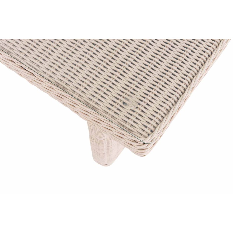 Mesa Fontana XL, blanco perla
