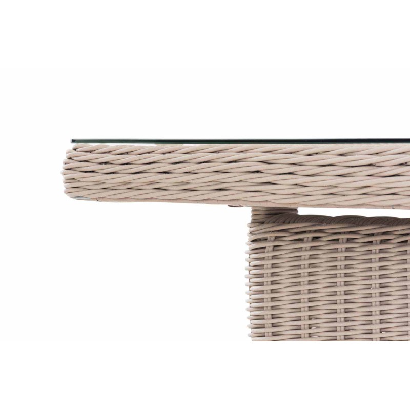 Mesa Fontana XL, blanco perla