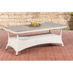 Mesa Pandora WPC 160x80 blanco perla