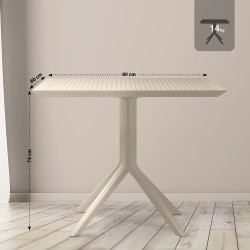 Mesa Sky, 80 cm, color topo