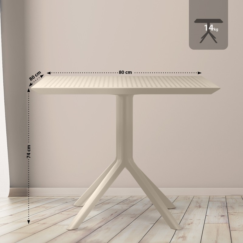 Mesa Sky, 80 cm, color topo