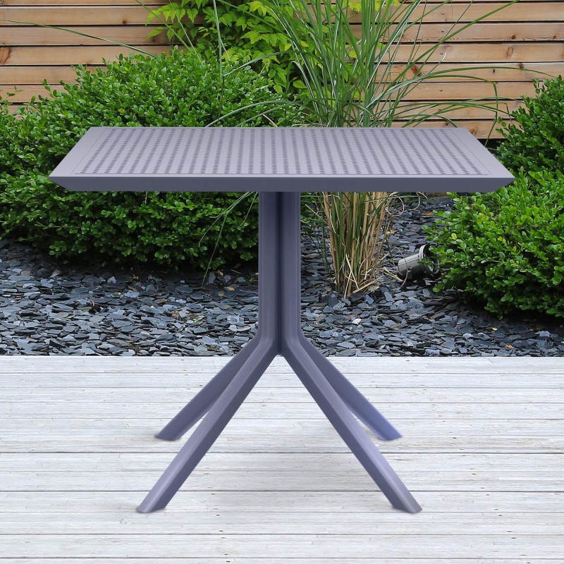 Mesa Sky de 80 cm gris oscuro