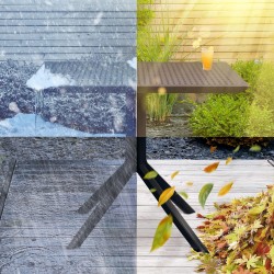 Mesa Sky de 80 cm negra