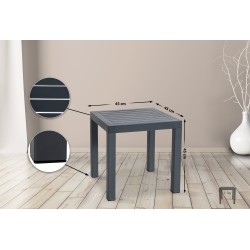 Mesa auxiliar Ocean, gris oscuro