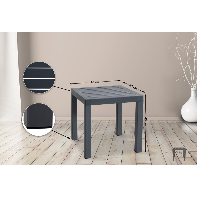 Mesa auxiliar Ocean, gris oscuro