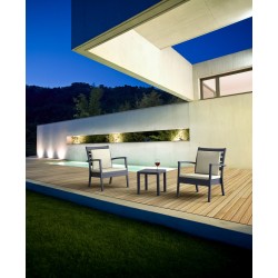 Mesa auxiliar Ocean, gris oscuro