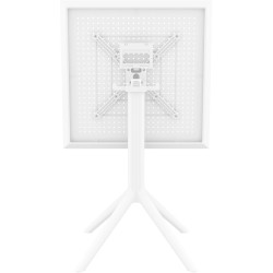 mesa plegable rectangular blanca cielo