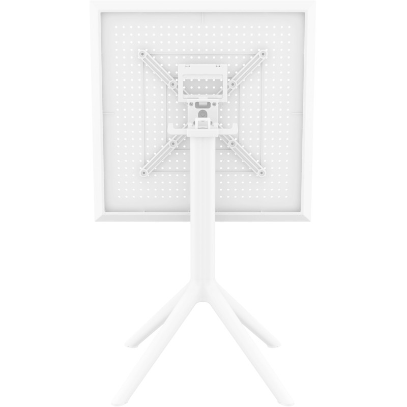 mesa plegable rectangular blanca cielo