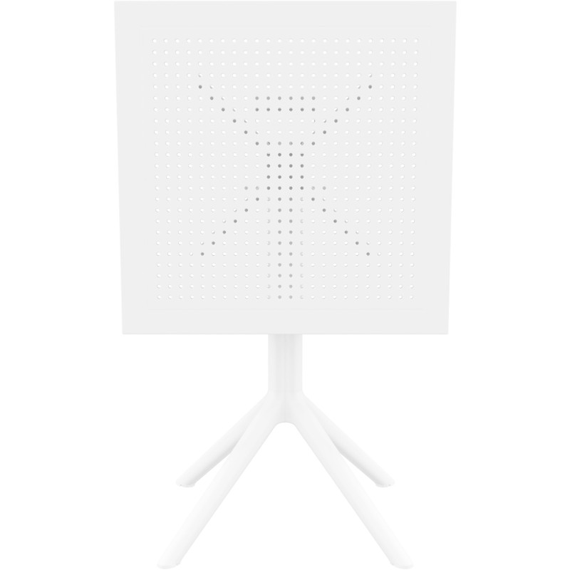 mesa plegable rectangular blanca cielo