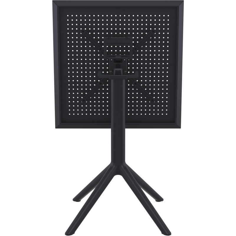 Mesa plegable Sky, cuadrada, negra