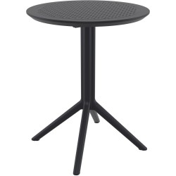Mesa redonda plegable Sky, negra