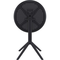 Mesa redonda plegable Sky, negra