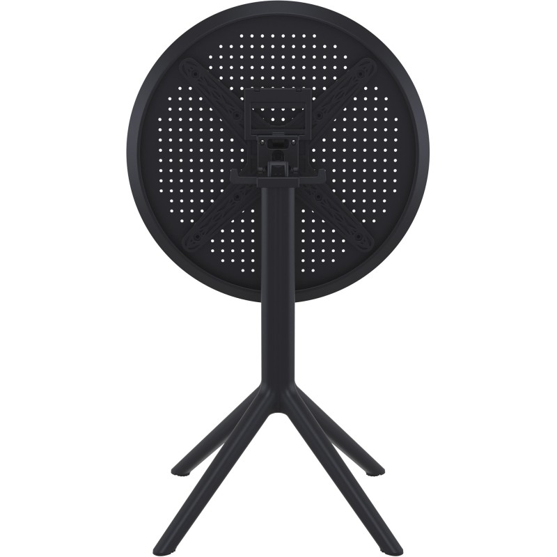 Mesa redonda plegable Sky, negra