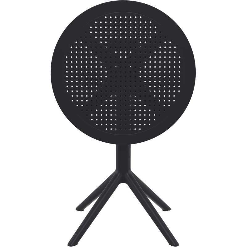 Mesa redonda plegable Sky, negra
