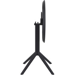 Mesa redonda plegable Sky, negra