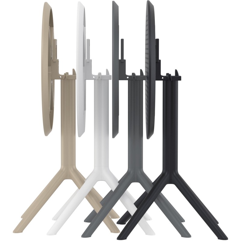 Mesa redonda plegable Sky, negra