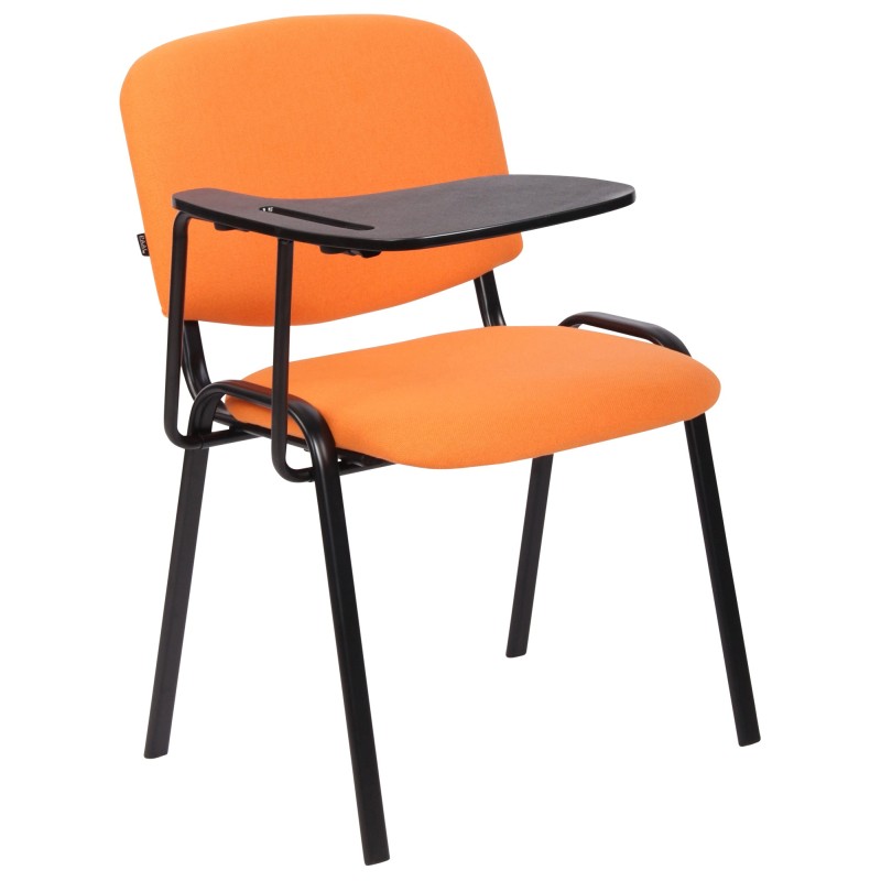 Sillón Ken con mesa plegable, tela naranja