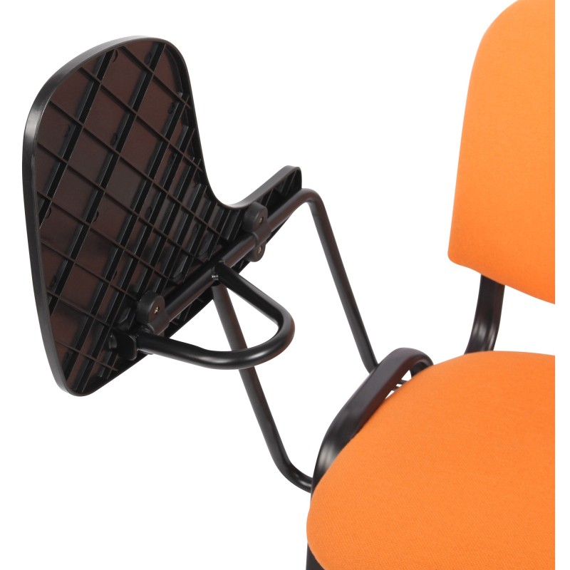 Sillón Ken con mesa plegable, tela naranja
