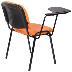 Sillón Ken con mesa plegable, tela naranja