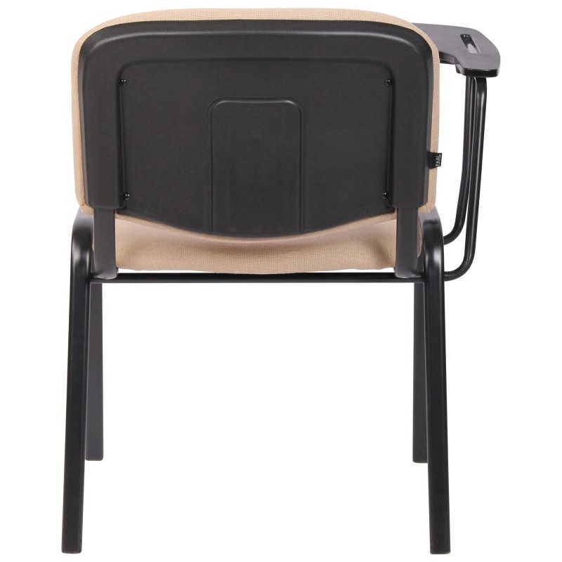 Conjunto de 4 sillas Ken con mesa plegable, tela color crema