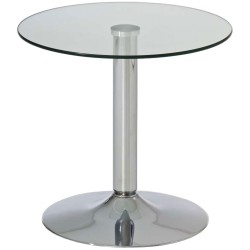 Mesa de cristal Ikarus, cristal transparente