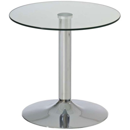 Mesa de cristal Ikarus, cristal transparente