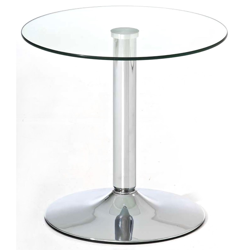 Mesa de cristal Ikarus, cristal transparente