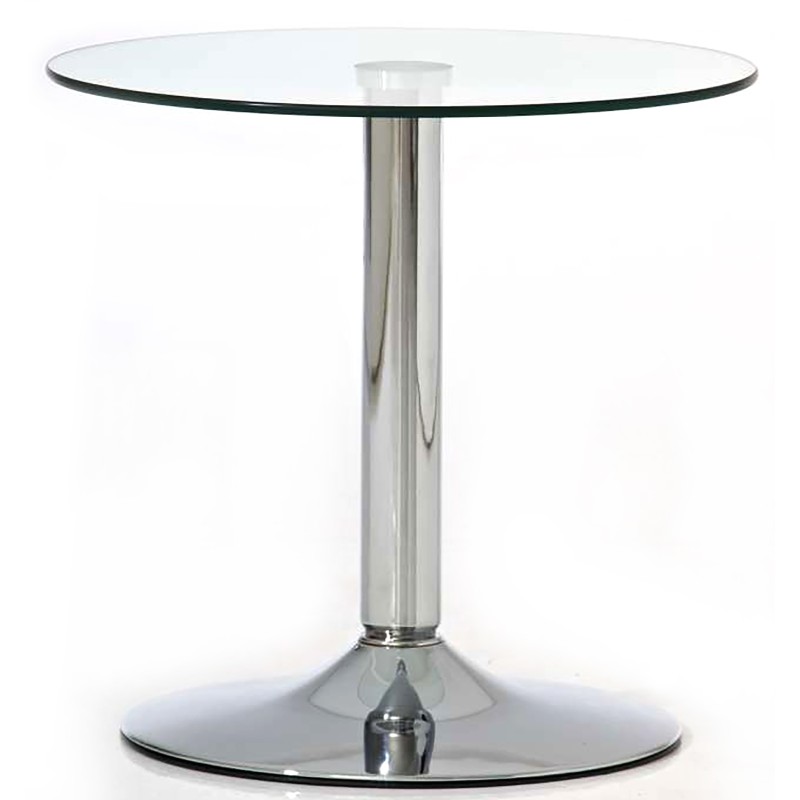 Mesa de cristal Ikarus, cristal transparente