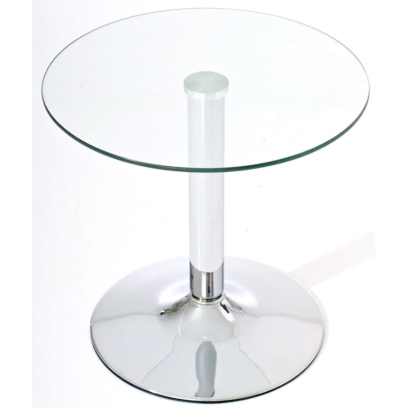 Mesa de cristal Ikarus, cristal transparente