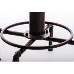 Mesa alta Lumos, madera y bronce Mesa alta Lumos, madera y bronce