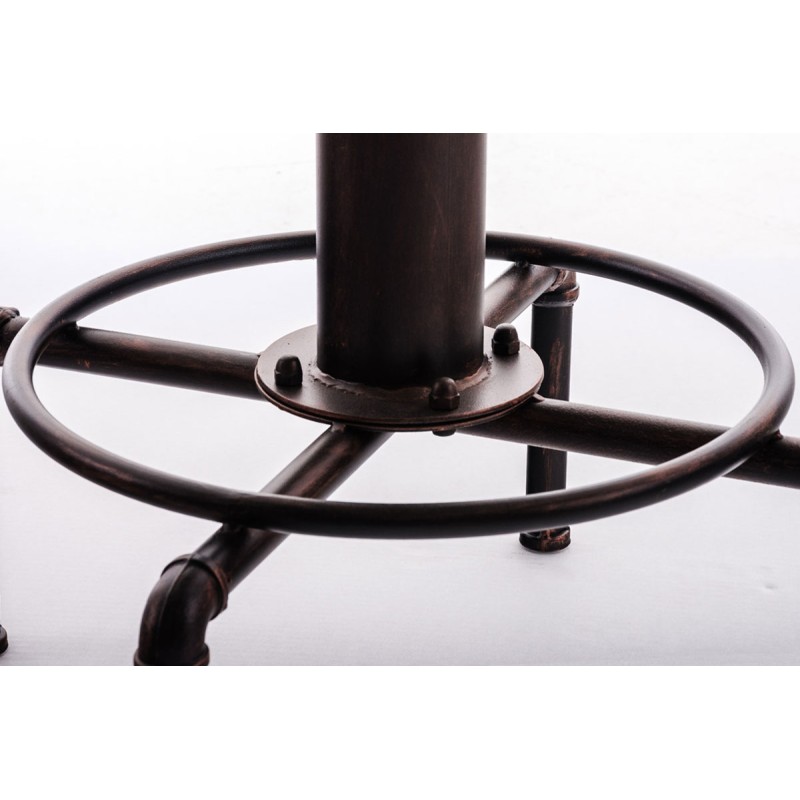 Mesa alta Lumos, madera y bronce