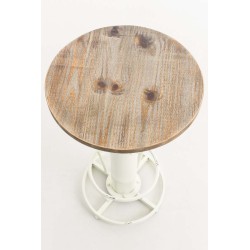 Mesa auxiliar blanca antigua Ruhr