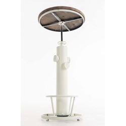 Mesa auxiliar blanca antigua Ruhr