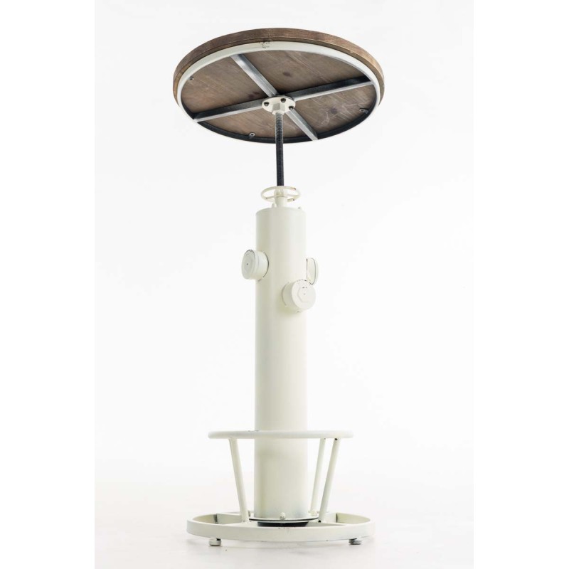 Mesa auxiliar blanca antigua Ruhr