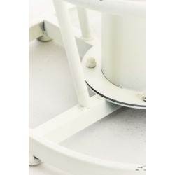 Mesa auxiliar blanca antigua Ruhr