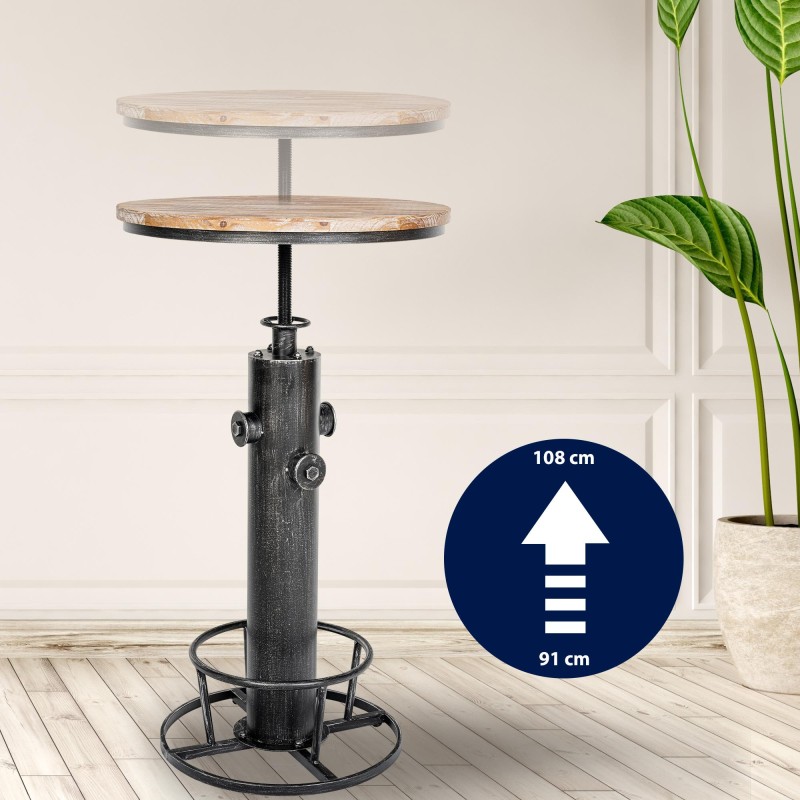 Mesa pedestal antigua de plata del Ruhr