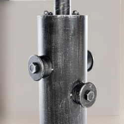 Mesa pedestal antigua de plata del Ruhr