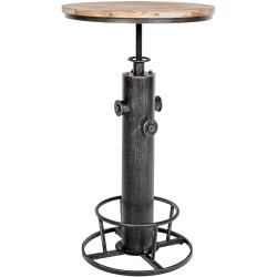 Mesa pedestal antigua de plata del Ruhr