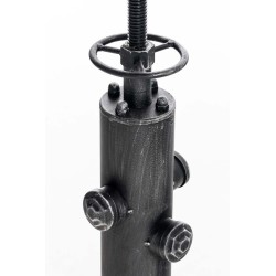 Mesa alta Lumos, madera plateada antigua