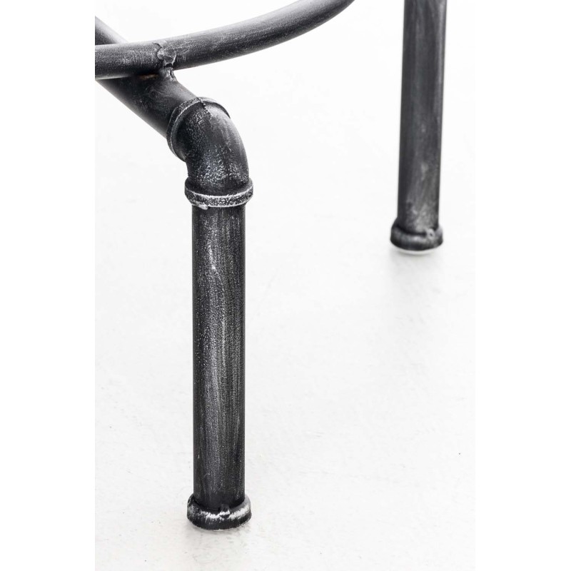 Mesa alta Lumos, madera plateada antigua