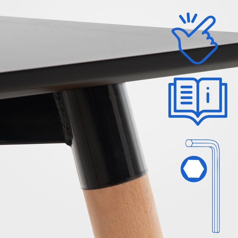 Mesa Viborg 60 Natura negra