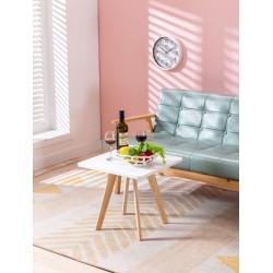 Mesa auxiliar Almería, cuadrada, natural (cuadrada), blanca Mesa auxiliar Almería, cuadrada, natural (cuadrada), blanca