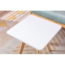 Mesa auxiliar Almería, cuadrada, natural (cuadrada), blanca Mesa auxiliar Almería, cuadrada, natural (cuadrada), blanca