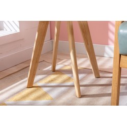 Mesa auxiliar Almería, cuadrada, natural (cuadrada), blanca Mesa auxiliar Almería, cuadrada, natural (cuadrada), blanca