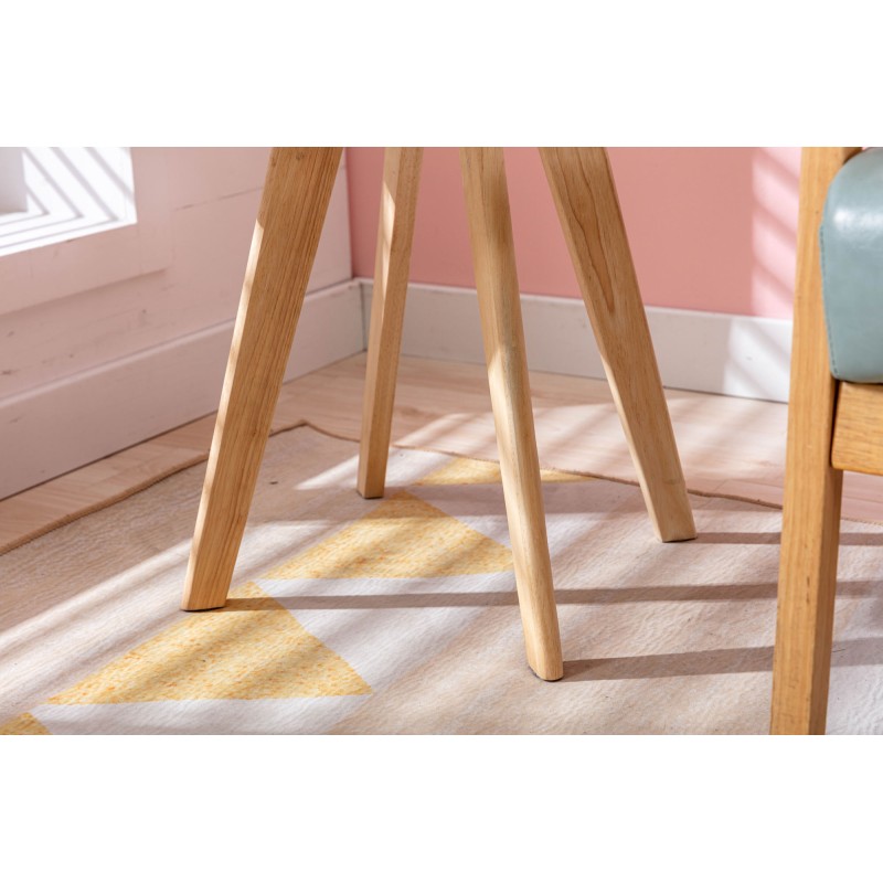 Mesa auxiliar Almería, cuadrada, natural (cuadrada), blanca