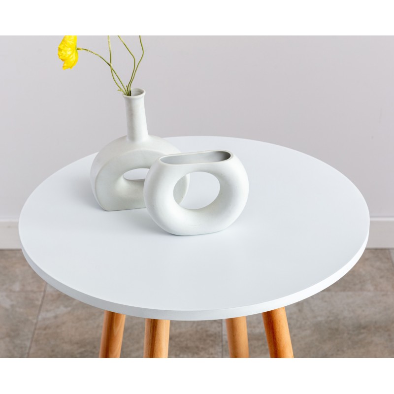 Mesa redonda Mijas, blanco natural (redonda)