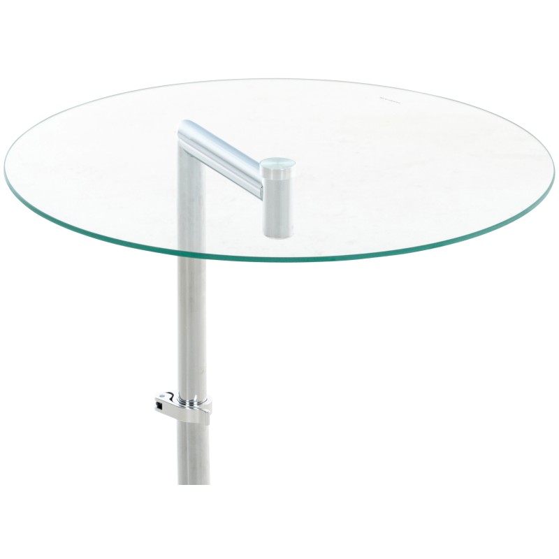 Mesa de cristal Safi, cristal transparente